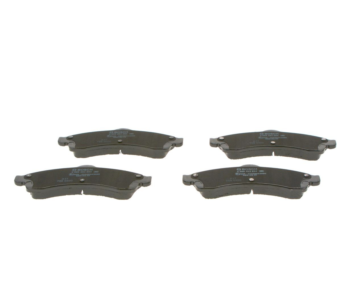 0986494854 Bosch Передні гальмівні колодки