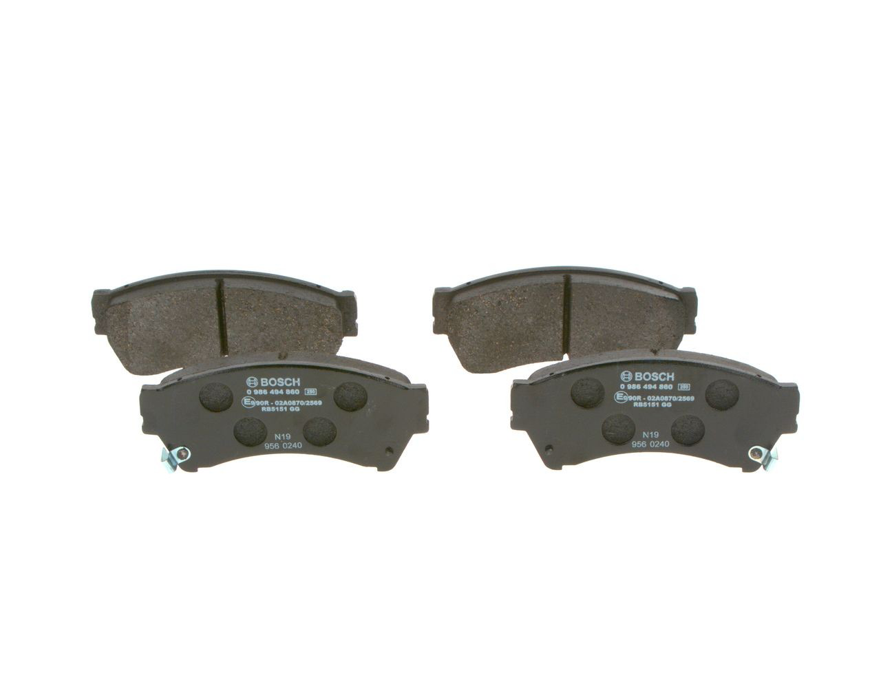 Купити 0986494860 Bosch Колодки гальмівні передні, дискові