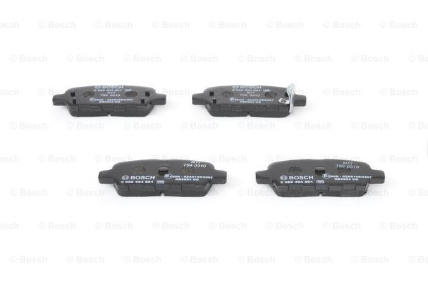 Задні гальмівні колодки 0986494861 Bosch