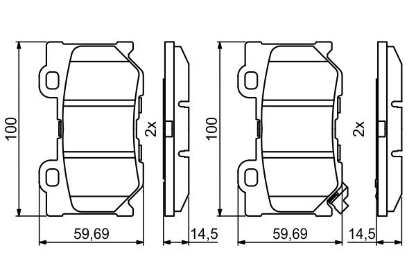Купити 0986494863 Bosch Задні колодки
