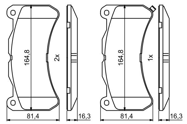Гальмівні колодки Bosch 0986494871 ціна, від 36.73 USD