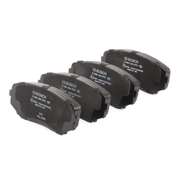 Купити 0986494879 Bosch Колодки гальмівні передні, дискові