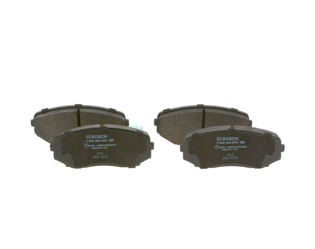 Купити 0986494879 Bosch Колодки гальмівні передні, дискові
