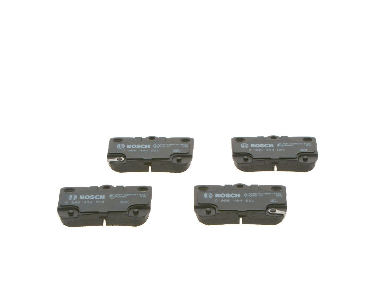 Задні гальмівні колодки Bosch 0986494891 ціна, від 25.55 USD