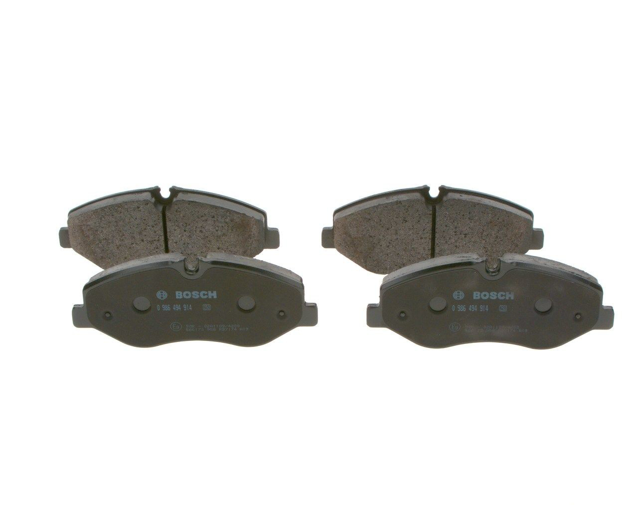 0986494914 Bosch Передні гальмівні колодки