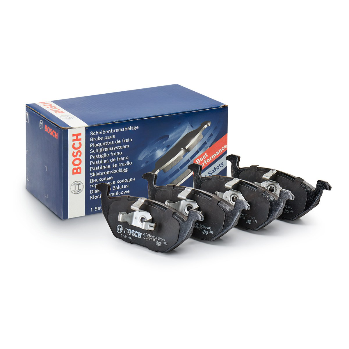 Купити 0986494925 Bosch Колодки гальмівні передні, дискові