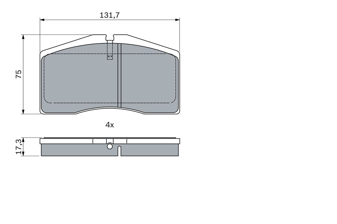 Купити 0986494950 Bosch Колодки гальмівні передні, дискові