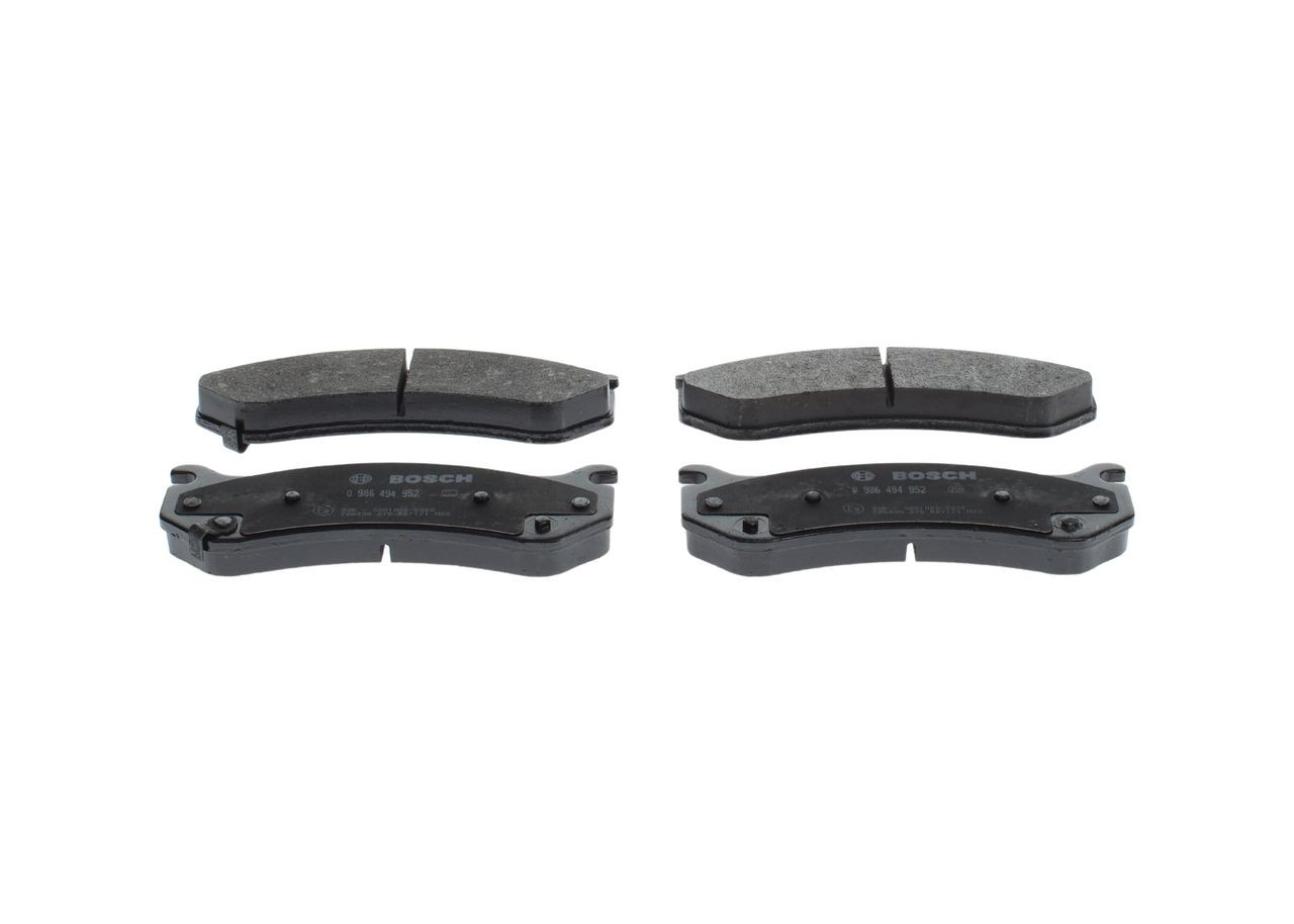 0986494952 Bosch Колодки гальмівні задні, дискові