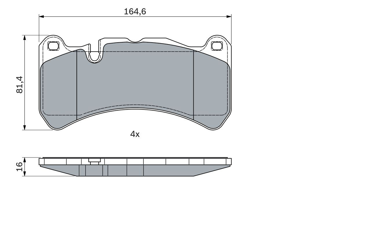 Гальмівні колодки Bosch 0986494965 ціна, від 63.74 USD