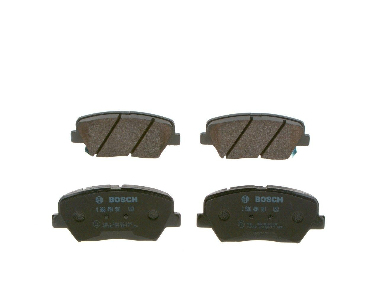 Купити 0986494981 Bosch Колодки гальмівні передні, дискові
