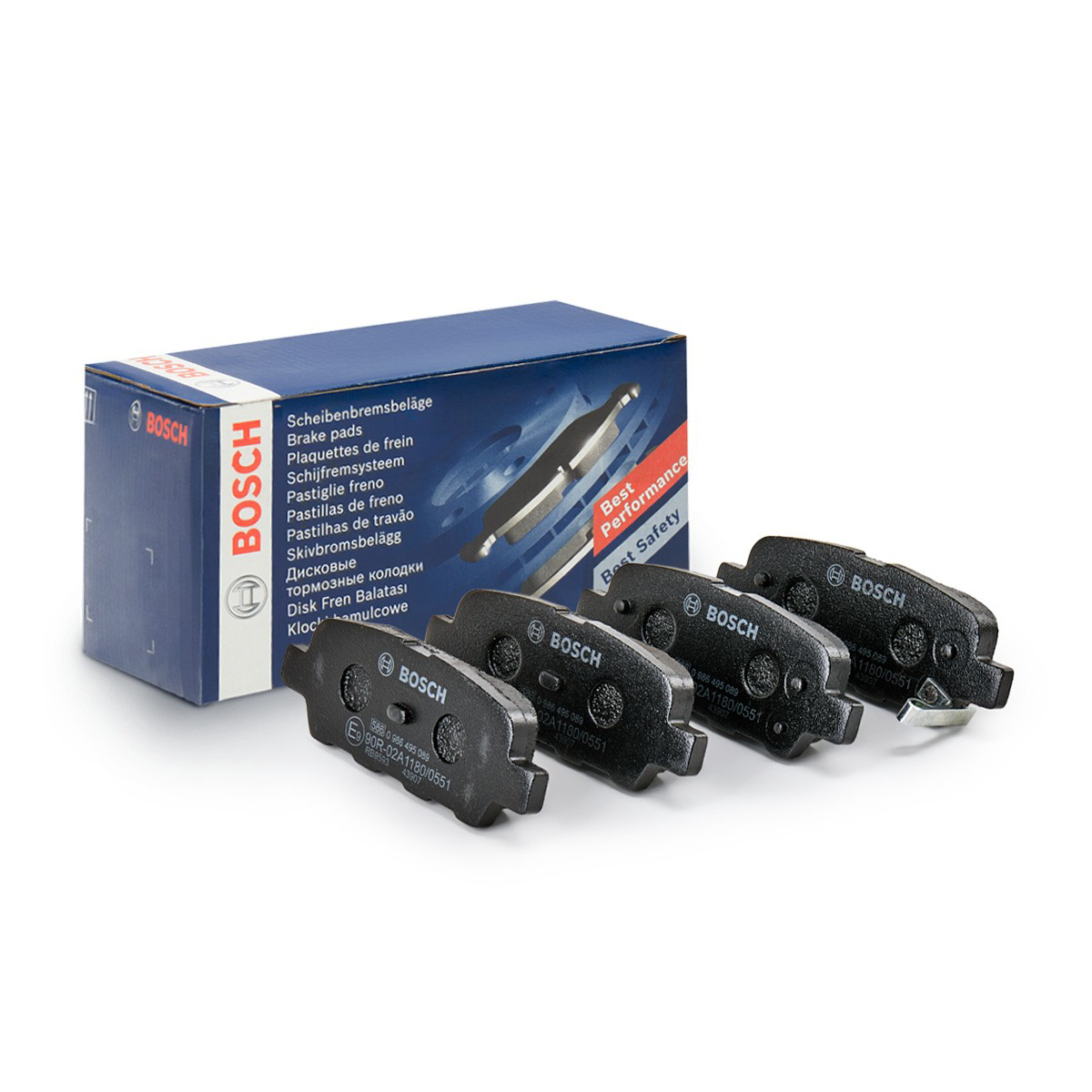 0986495089 Bosch Колодки гальмівні задні, дискові