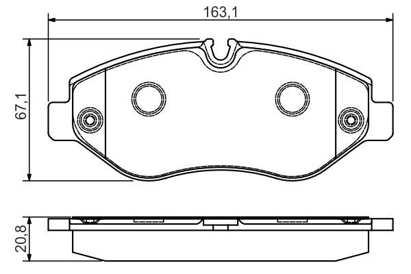Купити 0986495098 Bosch Колодки гальмівні передні, дискові