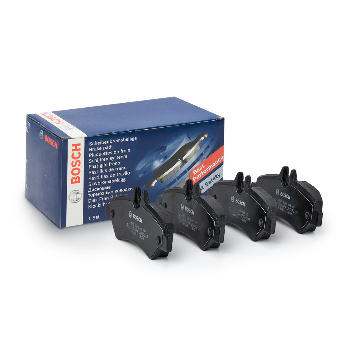 Задні гальмівні колодки 0986495100 Bosch