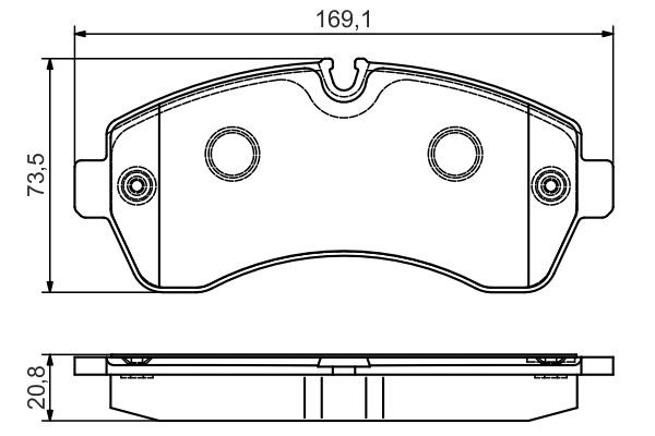 Купити 0986495107 Bosch Колодки гальмівні передні, дискові