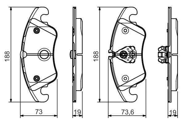 Гальмівні колодки Bosch 0986495110 ціна, від 43.88 USD