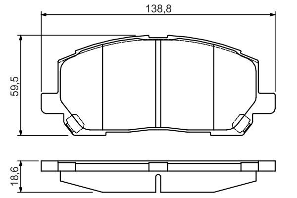 Гальмівні колодки Bosch 0986495126 ціна, від 33.56 USD