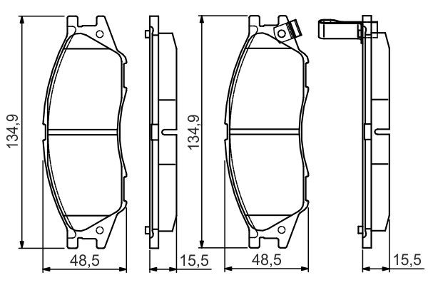 Гальмівні колодки Bosch 0986495146 ціна, від 15.84 USD