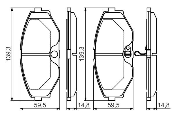 Гальмівні колодки Bosch 0986495147 ціна, від 21.44 USD