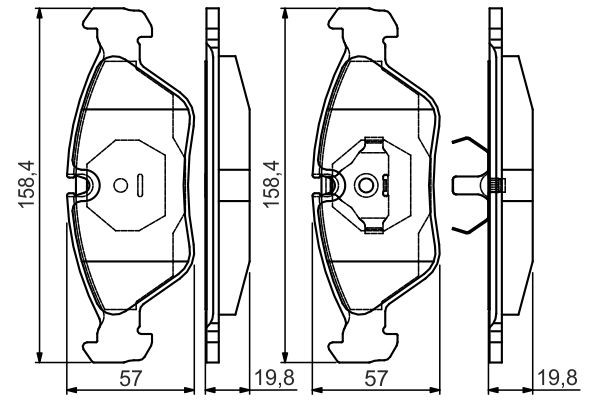 Гальмівні колодки Bosch 0986495162 ціна, від 19.28 USD