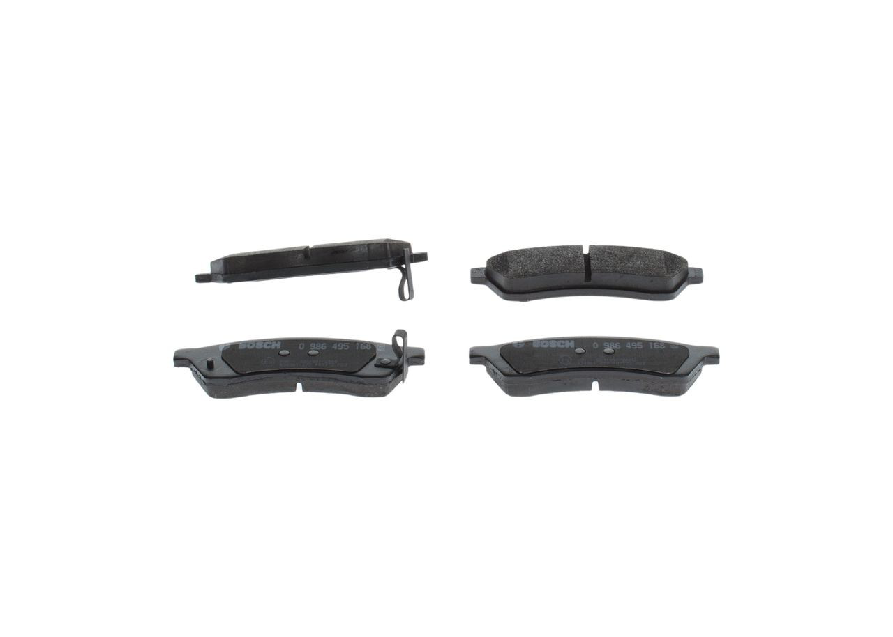 0986495168 Bosch Колодки гальмівні задні, дискові