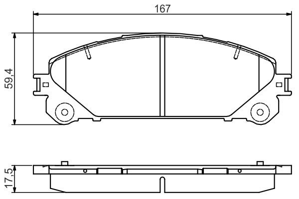 0986495169 Bosch Передні гальмівні колодки