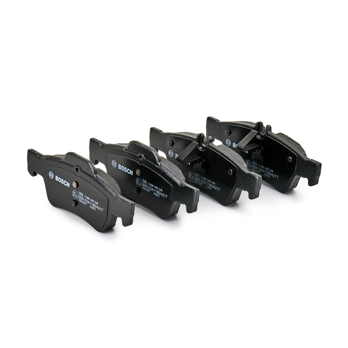 0986495248 Bosch Колодки гальмівні задні, дискові