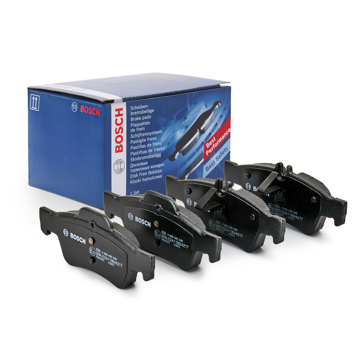 Задні гальмівні колодки Bosch 0986495248 ціна, від 22.23 USD