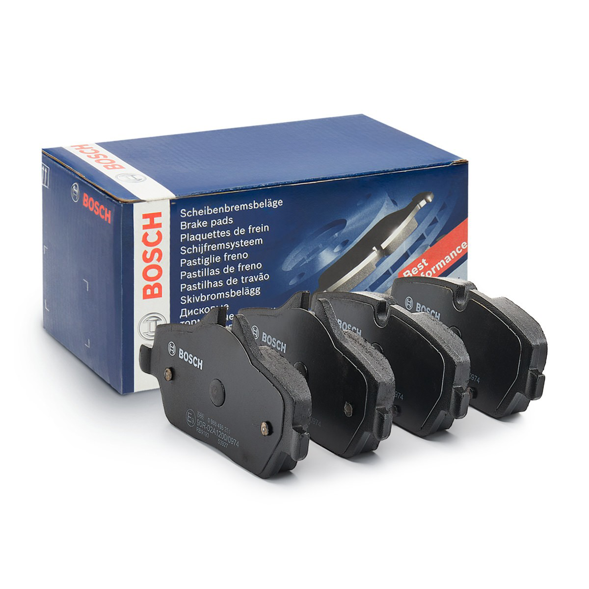 Передні тормозні колодки 0986495251 Bosch