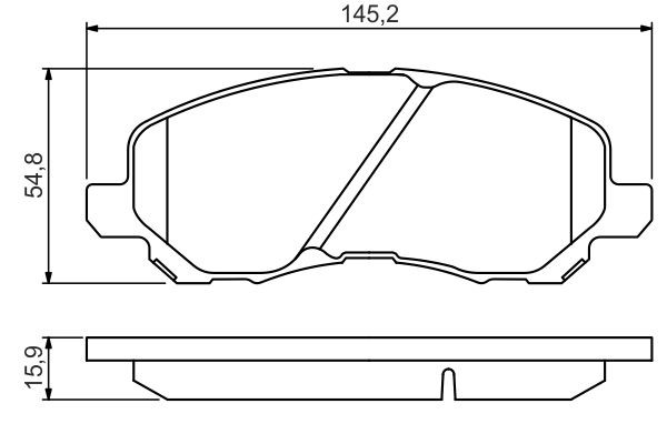 0986495253 Bosch Передні гальмівні колодки