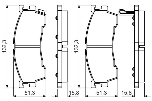 Купити 0986495265 Bosch Колодки гальмівні передні, дискові