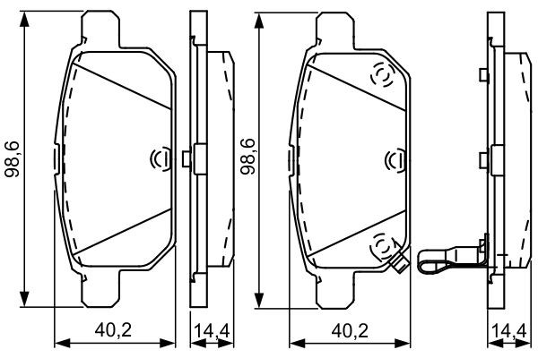 Задні гальмівні колодки Bosch 0986495301 ціна, від 32.01 USD