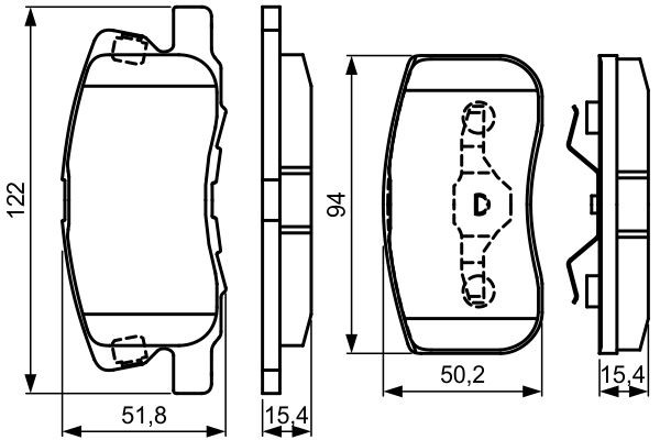 Купити 0986495313 Bosch Колодки гальмівні передні, дискові