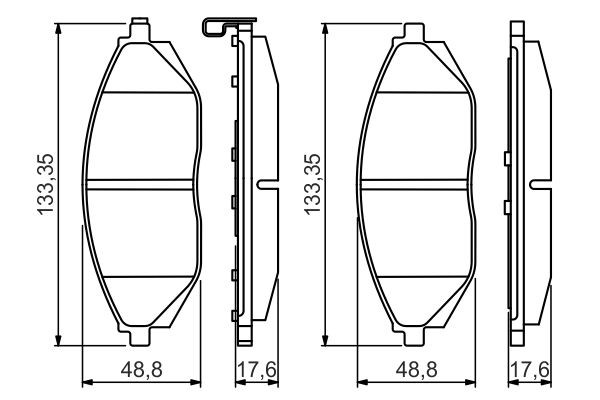 0986495349 Bosch Передні гальмівні колодки