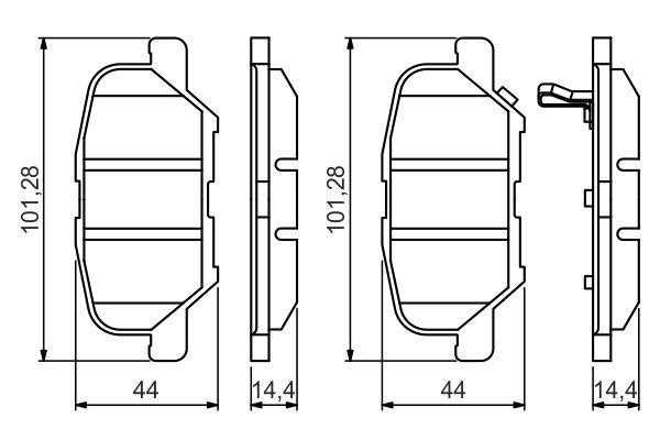 Купити 0986495358 Bosch Задні колодки