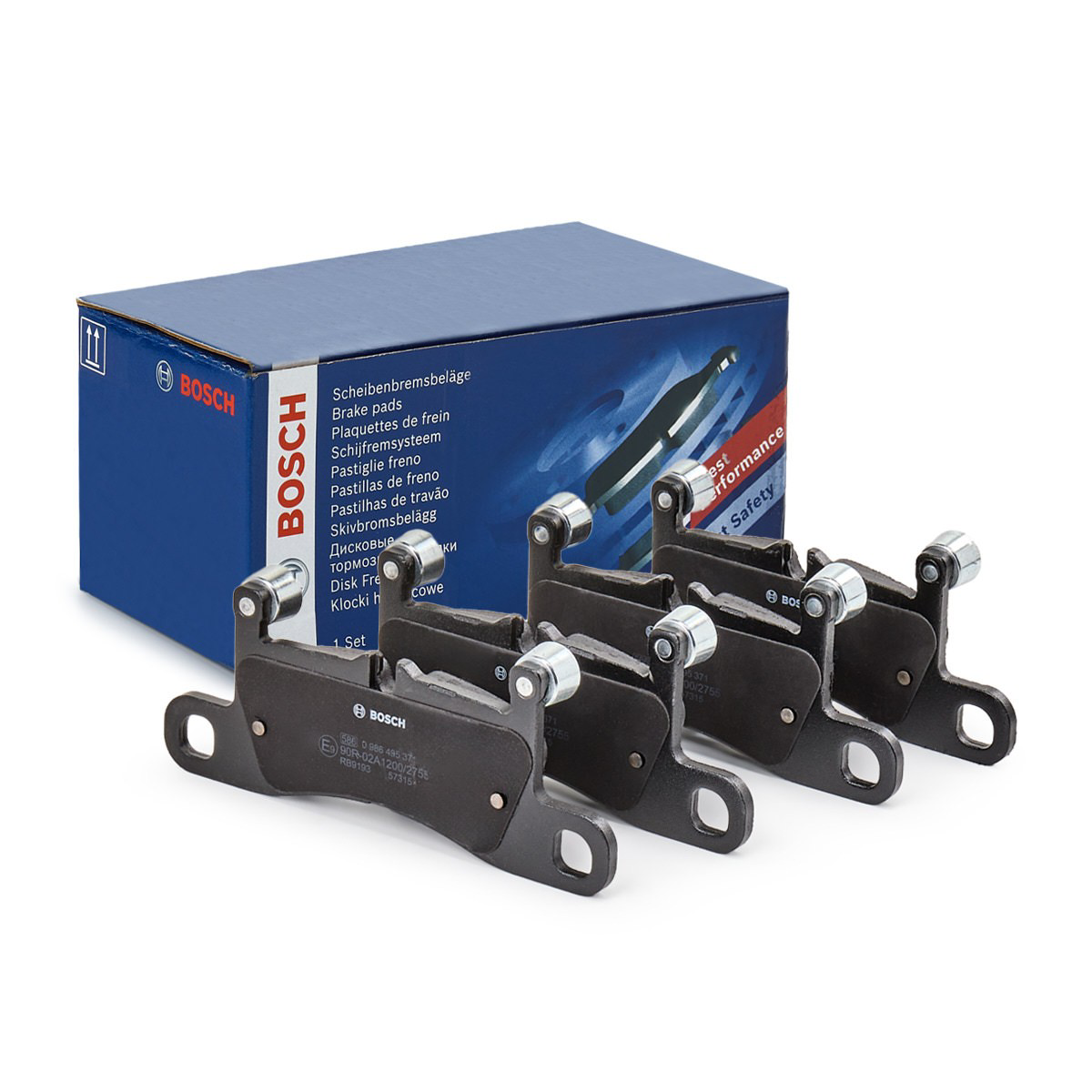 Задні гальмівні колодки Bosch 0986495371 ціна, від 44.57 USD
