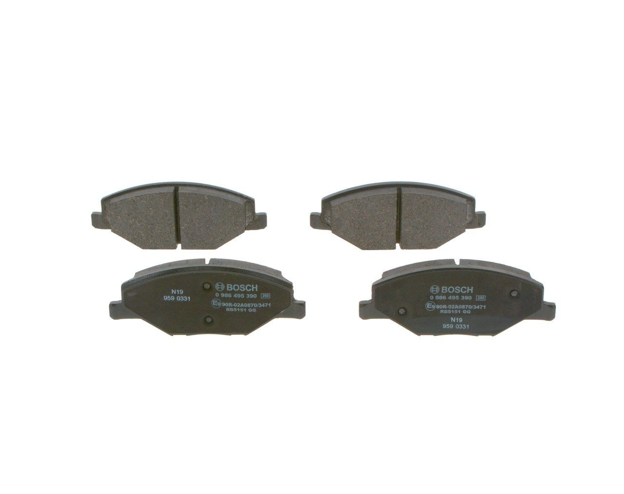 Гальмівні колодки Bosch 0986495390 ціна, від 27.02 USD
