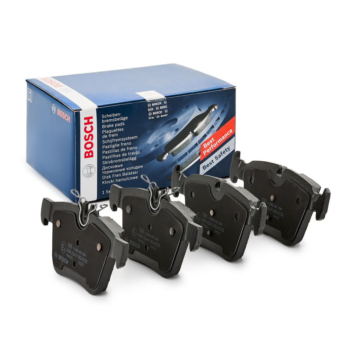 0986495394 Bosch Колодки гальмівні задні, дискові