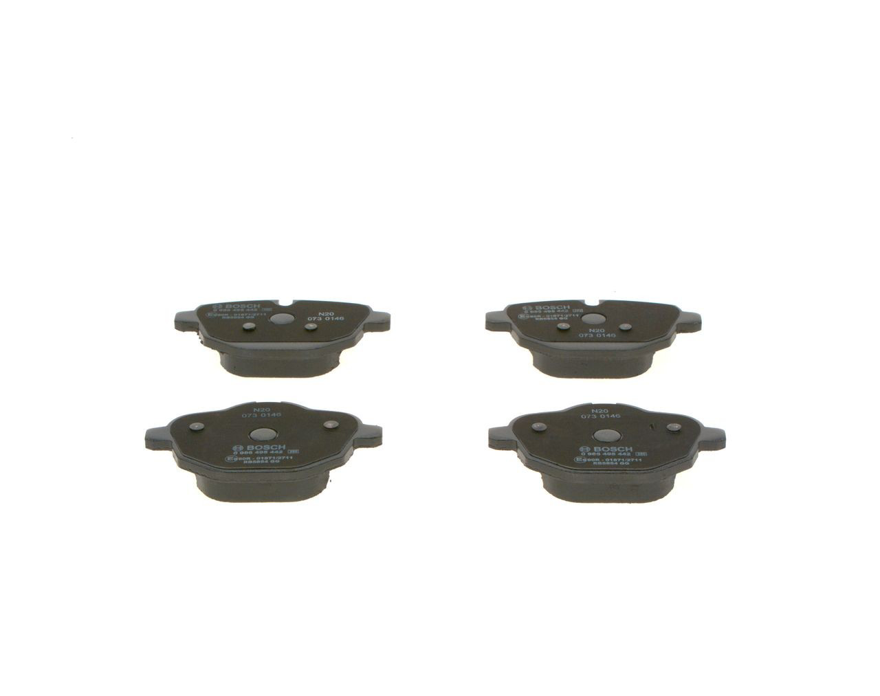Задні гальмівні колодки Bosch 0986495442 ціна, від 30.02 USD