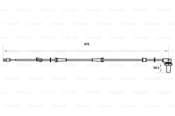 Датчик АБС (ABS) задній Bosch 0986594005 ціна, від 17.43 USD