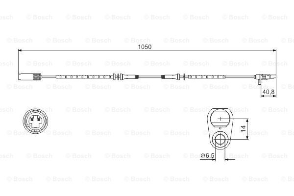 Купити 0986594512 Bosch Датчик АБС (ABS) задній