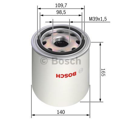 Купити 0986628254 Bosch Фільтр осушувача повітря (вологомастиловідділювача) (TRUCK)