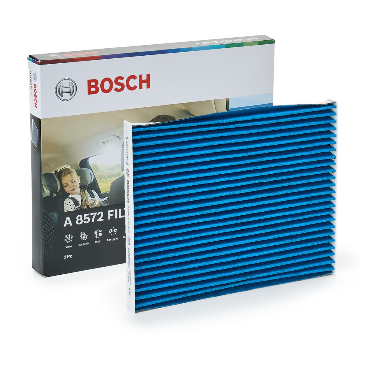 Фільтр повітряний обігрівача Bosch 0986628572 ціна, від 6.03 USD