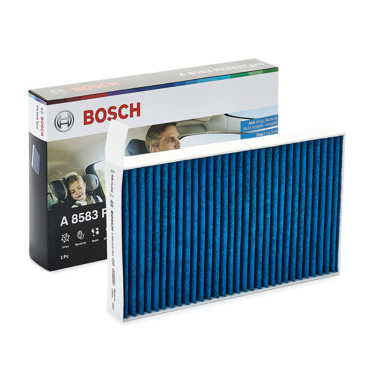Фільтр повітряний обігрівача Bosch 0986628583 ціна, від 11.92 USD