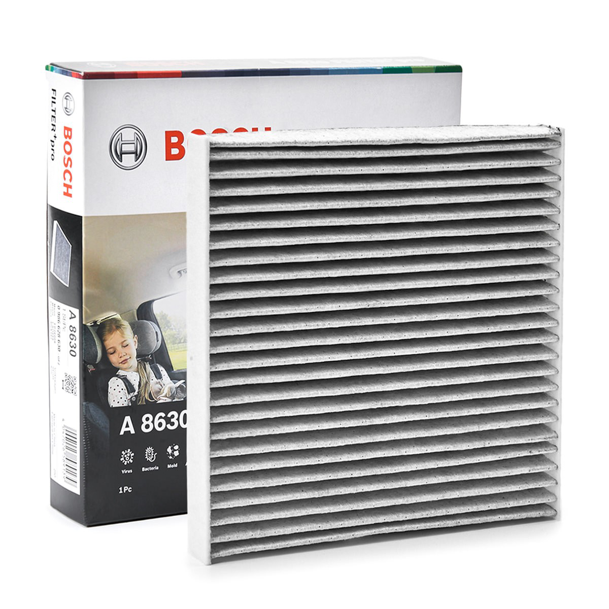 Фільтр повітряний обігрівача Bosch 0986628630 ціна, від 14.65 USD