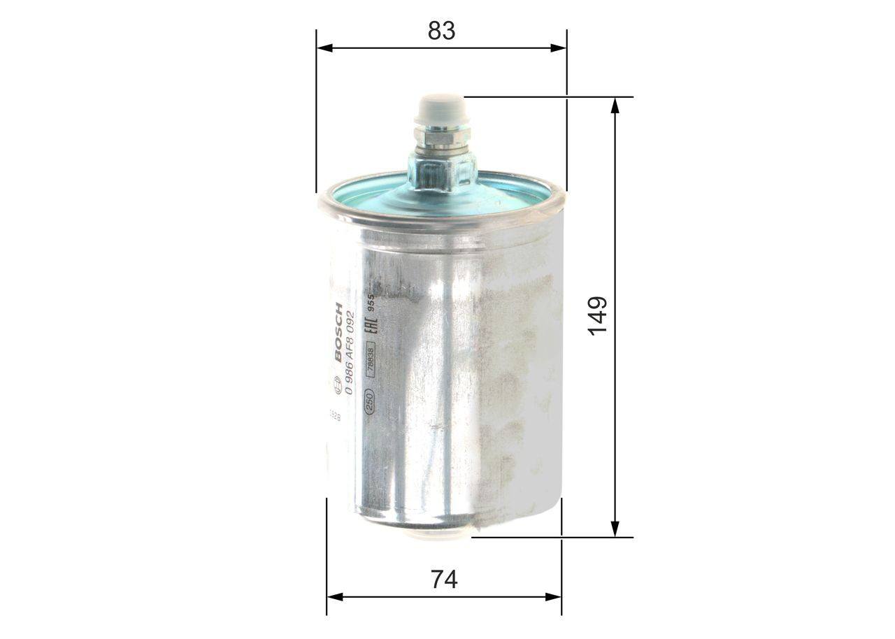 Фільтр тонкого очищення палива Bosch 0986AF8092 ціна, від 13.45 USD