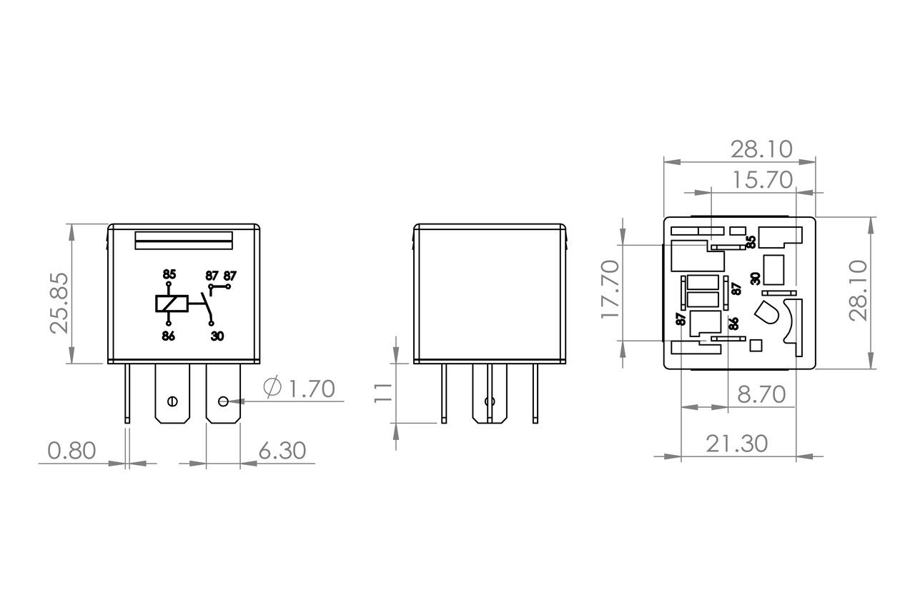 0986AH0251 Bosch Реле електричне багатофункціональне