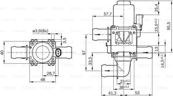 Регулюючий клапан охолоджувальної рідини Bosch 1147412204