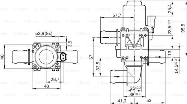 Регулюючий клапан охолоджувальної рідини Bosch 1147412207