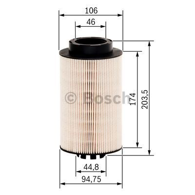 Фільтр тонкого очищення палива Bosch 1457429655 ціна, від 10.57 USD