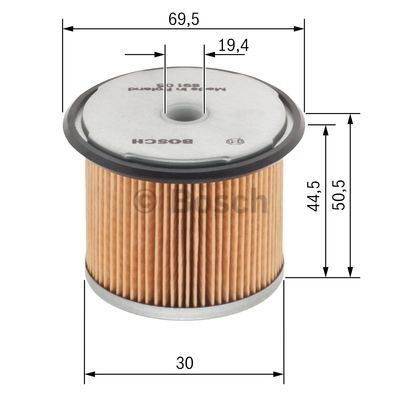 Фільтр тонкого очищення палива Bosch 1457429657 ціна, від 4.63 USD